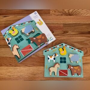 Cute Farm House puzzle of wood Felt - 12-24 month Kids Toy
